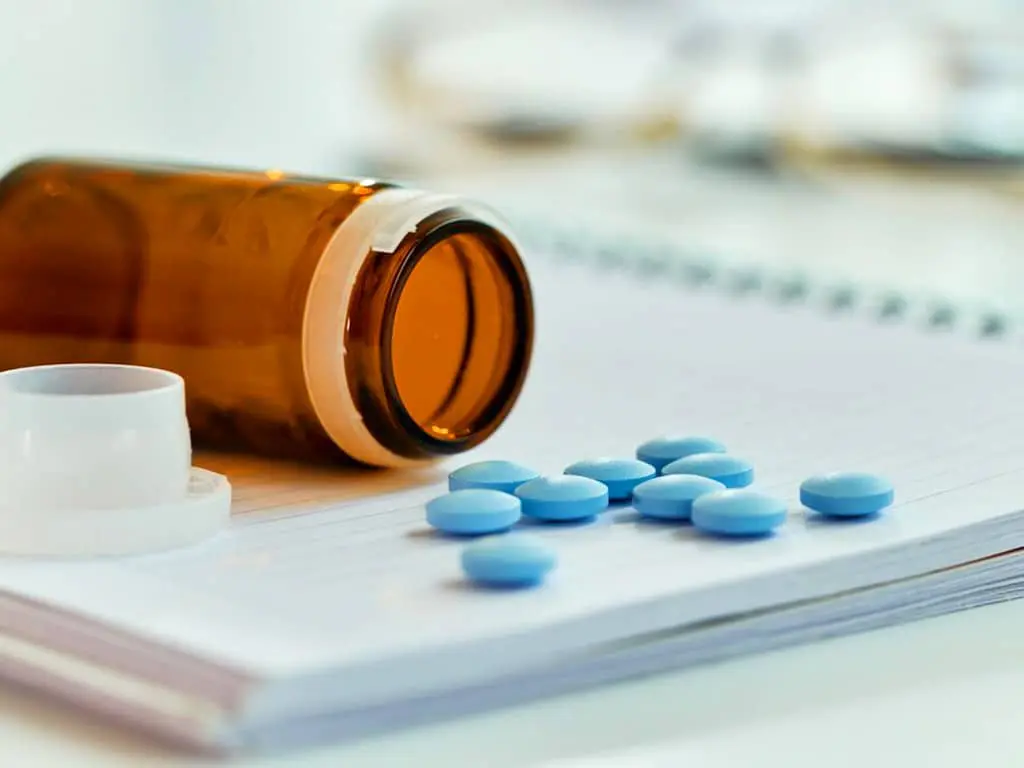 A spilled pills from a bottle