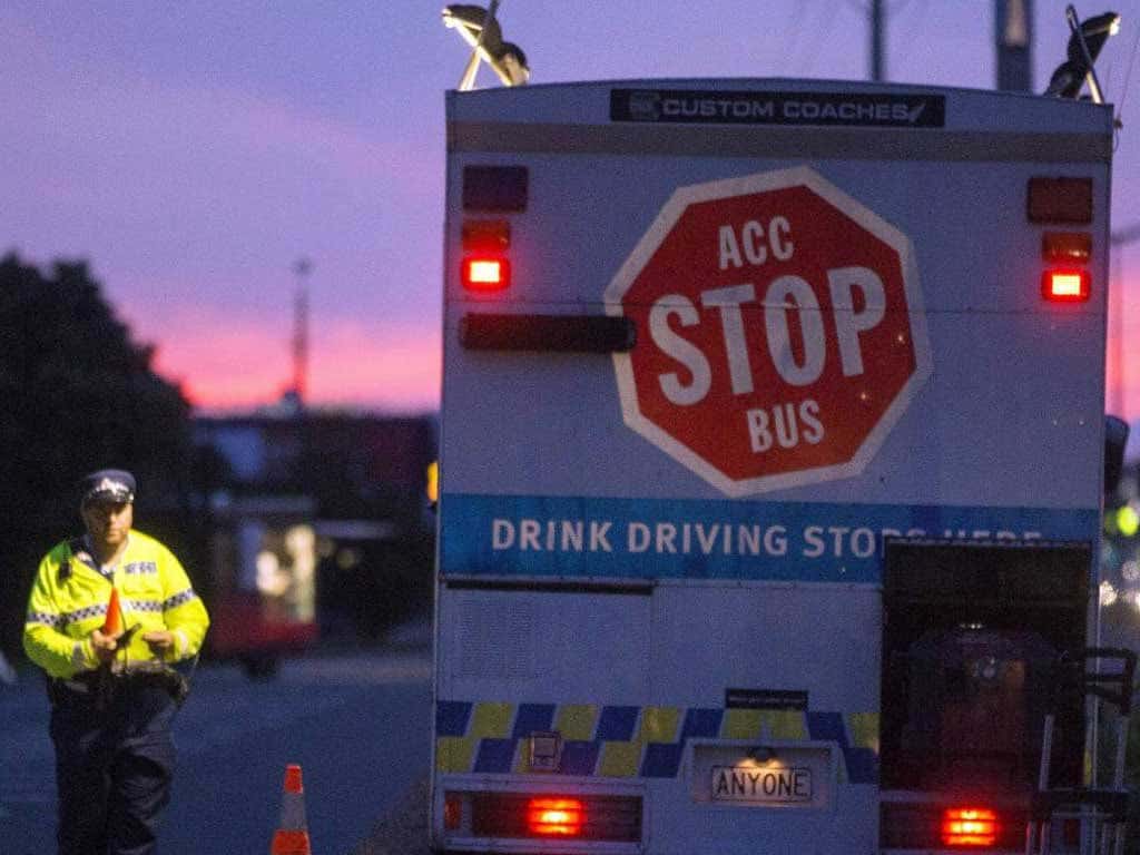 drink driving penalty 1 A roadside police officer in Australia at a drink driving stop