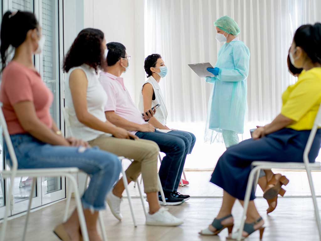 alcohol confirmatory test 1 1 1 People waiting in a clinic for testing